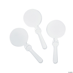 White Round Clappers - 12 Pk