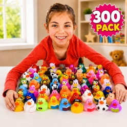 *BULK Cute Rubber Duckie Assortment - 300 PACK