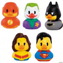 DC Comics Character Plastic Rubber Ducks Assortment Set-36Pk