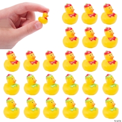 Elf Character Christmas Rubber Ducks-24Pk