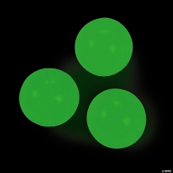 Glow-in-the-Dark Bouncing Balls - 12Pk