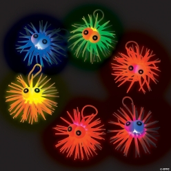 Light-Up Hair Balls - 12Pk