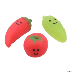 Vegetable Mochi Squishies Stress Toys - 12Pk