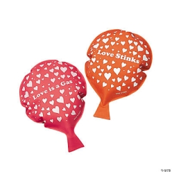 Valentines Large Whoopee Cushions - 12 Pk