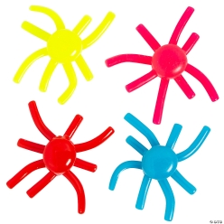 Octopus-Shaped Rubber Wall Walkers - 6Pk