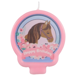Fancy Horse Cake Candle