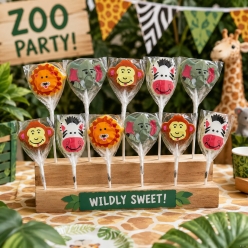 Jungle Safari Animal Fruit Suckers - 12 Pk