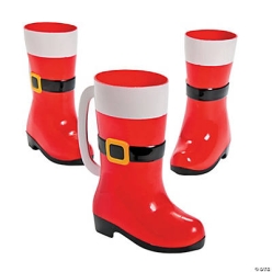 Santa Boot Mugs - 12 Pack