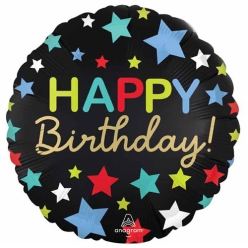 Satin Birthday Stars 18