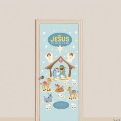 Religious Nativity Scene Door Decorating Kit