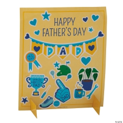 Father's Day Card Sticker Scenes - 12Pk