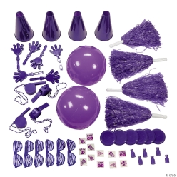 Purple School Spirit Assortment - 50 Pk