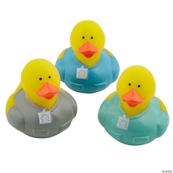 Medical Scrubs Rubber Ducks - 12Pk