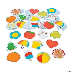 Seasonal Bulletin Board Cutouts-432Pk