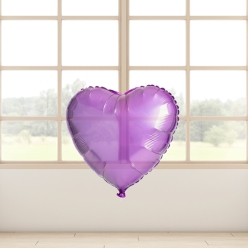 Purple See-Through Heart 18