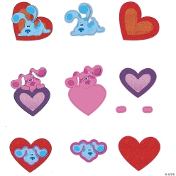 Blue's Clues & You! Valentine Self-Adhesive Foam Shapes-300Pk