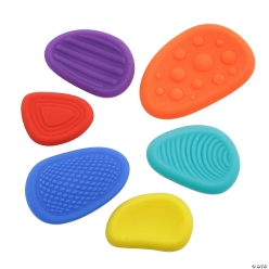 Brightly Coloured & Textured Sensory Worry Stones-12Pk