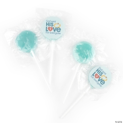 Simple Blessings God Sent His Love for Everyone Lollipops 48pc