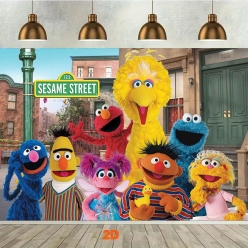 Sesame Street BIG Fabric Keepsake Backdrop