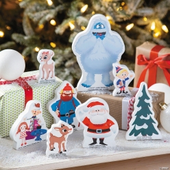 Rudolph the Red-Nosed Reindeer Wooden Tabletop Decoration Set-8P