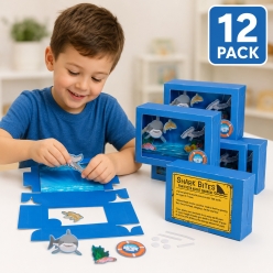 Shark Aquarium Box Craft Kits - 12Pk