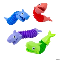 Shark Expanding Tube Fidget Toys - 12Pk