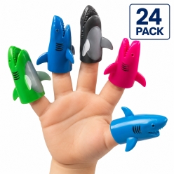 Shark Finger Puppets - 24Pk