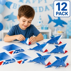 Shark Segmented Origami Craft Kits - 12Pk