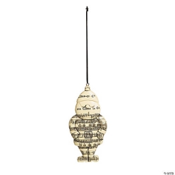 Sheet Music Santa Christmas Ornament