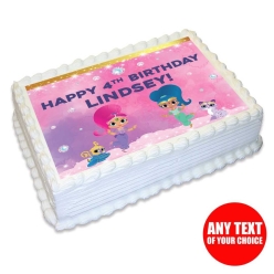 Shimmer and Shine Personalized Edible Icing