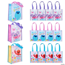 Sesame Street Easter Character Laminated Tote Bags 12pk