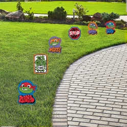Teenage Mutant Ninja Turtles Plastic Yard Signs-6Pk