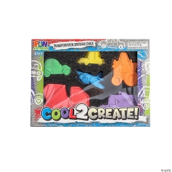 Cool2Create Vehicle Shaped Sidewalk Chalk Sets-6Pk