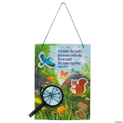 Zoom In VBS Bible Verse Foam Sign Craft Kit-12Pk