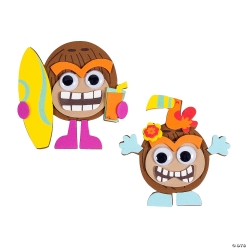 Silly Coconut Magnet Craft Kit-12Pk