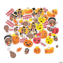 Silly Thanksgiving Self-Adhesive Shapes