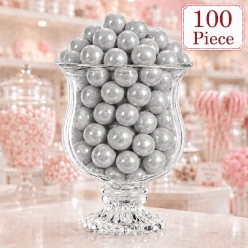 Large Silver Tutti Frutti Gumballs - 100Pk 2lb
