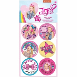 JoJo Siwa Stickers - 4 Pk