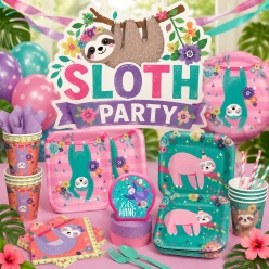Sloth Birthday Party Supplies