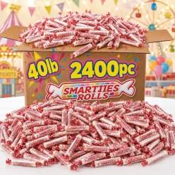 BULK Smarties Hard Candy Rolls - 2400Pk