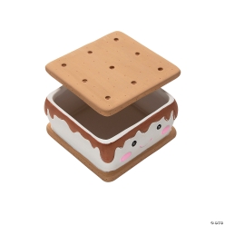 DIY Unglazed Ceramic Smiling S'more Boxes-12Pk