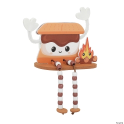 S'mores Beaded Dangle-Leg Craft Kit-12Pk