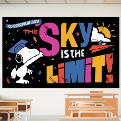 Snoopy Sky is the Limit 5FT Fabric Grad Banner