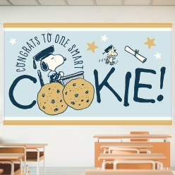 Snoopy One Smart Cookie 5FT Fabric Grad Banner