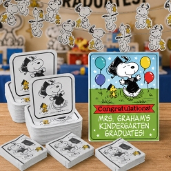 *Snoopy PERSONALIZED Elementary Grad Classroom Pack for 30