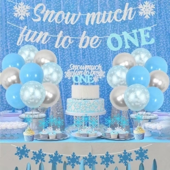 Snow Much Fun to be ONE Birthday Decorating Kit