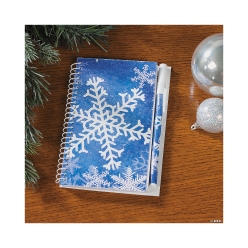 Snowflake Pen and Notepad Sets - 12 Pk
