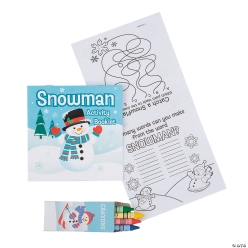 Snowman Activity Sets w/ Crayon