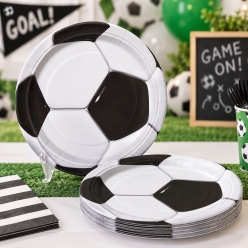 Soccer Dessert Plates 8 Pk