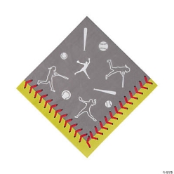 Softball Luncheon Napkins - 16Pk